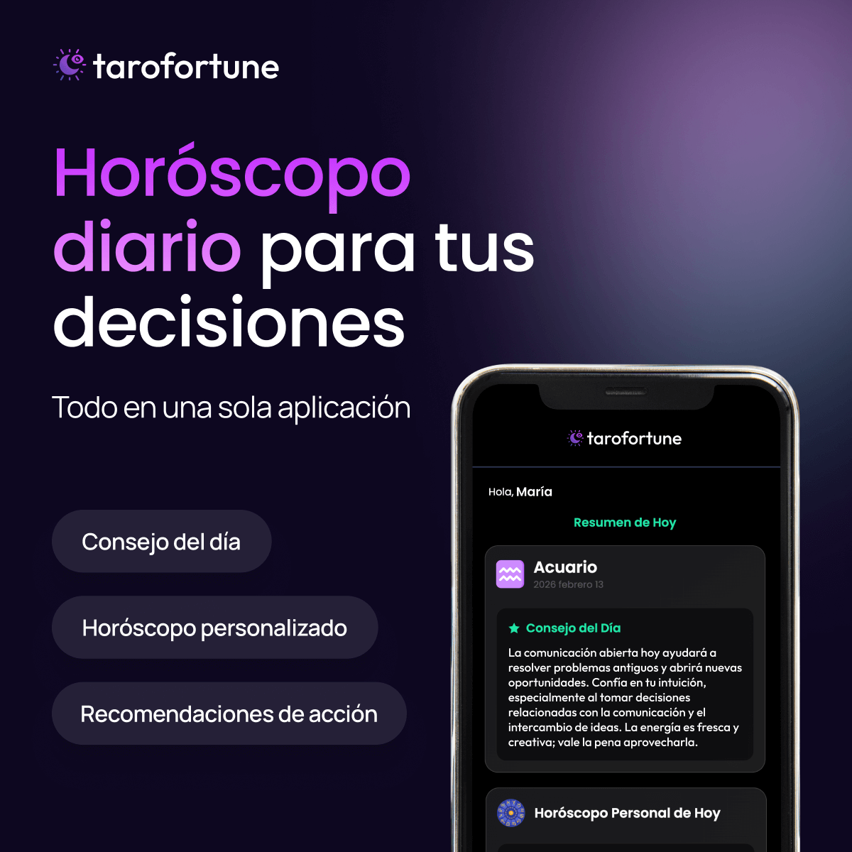 Aplicación de Horóscopo – TaroFortune.es: Tu Guía Astrológica Personal para Cada Día